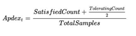 Apdex equation for search - sumo logic